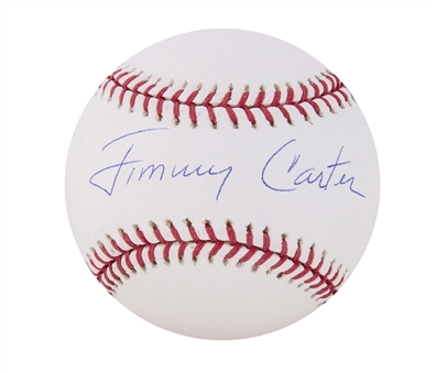 Jimmy Carter Signed Official Major League Bud Selig Baseball (Beckett)